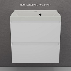 Style Line Тумба под раковину Манхэттен 60 Plus подвесная эмаль белая матовая – фотография-9